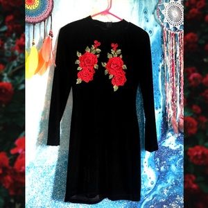 Embroidered Bodycon Dress